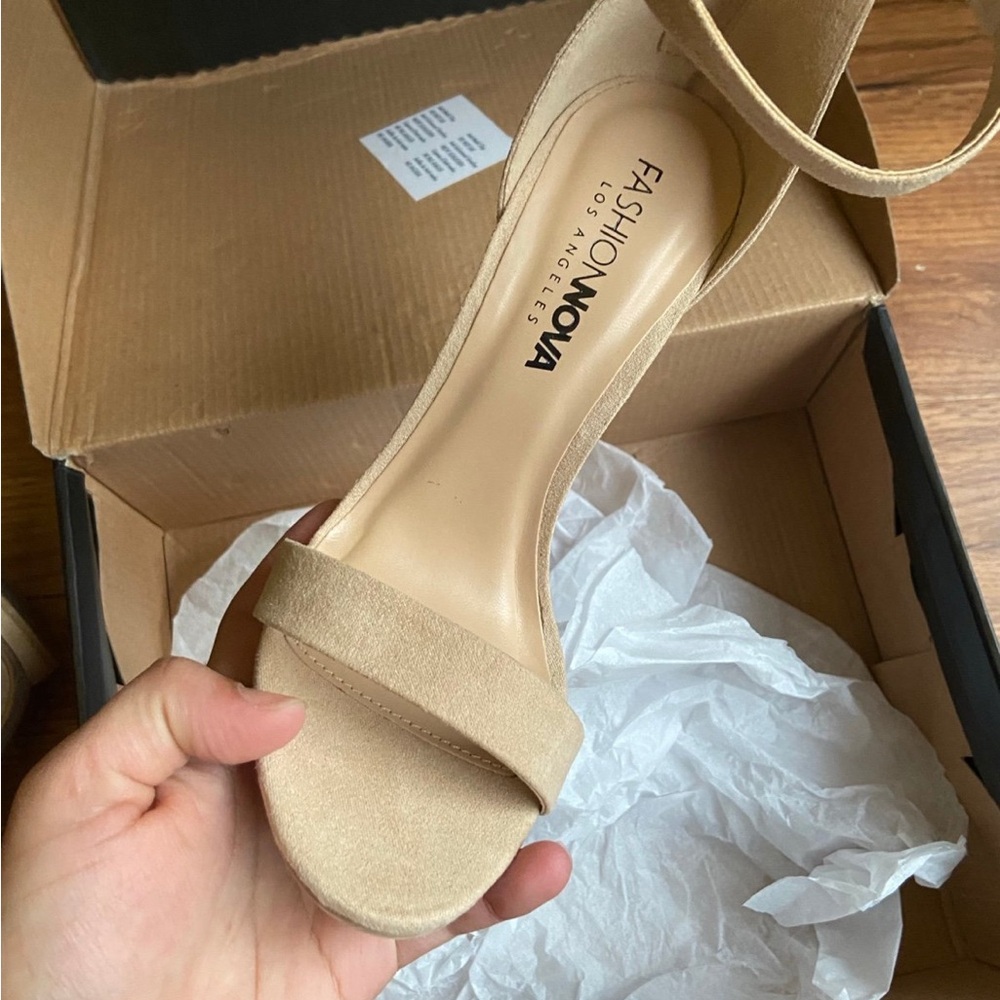 Fashion Nova Beige Heels